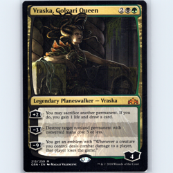 MTG Vraska, Golgari Queen #213 GRN Guilds of Ravnica Normal M NM Magic Card - Image 1