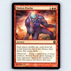MTG Molten Psyche #98 SOM Scars of Mirrodin Normal R LP Magic Card - Image 1