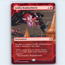 MTG Goblin Bombardment #43 WOT Wilds of Eldraine Normal R NM Magic Card - Image 1