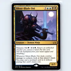 MTG Silent-Blade Oni #105 PCA Planechase Anthology Normal R NM Magic Card - Image 1