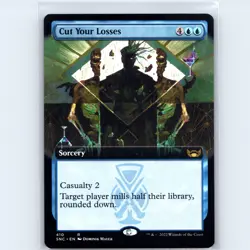 MTG Cut Your Losses Extended Art #410 Streets of New Capenna Normal R NM Magic - Image 1
