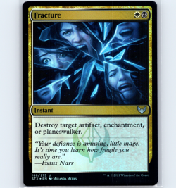 MTG Fracture #188 STX Strixhaven: School of Mages Foil U NM Magic Card - Image 1