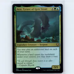 MTG Aesi, Tyrant of Gyre Strait #365 CMR Commander Legends Foil M NM Magic Card - Image 1