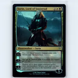 MTG Sorin Lord of Innistrad #1 DDK Duel Decks: Sorin Tibalt Foil M NM Magic Card - Image 1