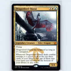 MTG Dragonlord Ojutai #219 DTK Dragons of Tarkir Normal M NM Magic Card - Image 1