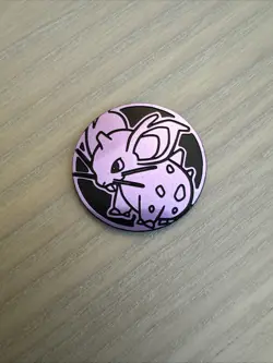 Pokemon TCG Collect 151 Nidoran Purple Coin - Image 1