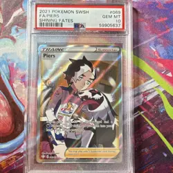 Pokemon Piers Full Art Shining Fates 069/072 Ultra Rare Holo PSA 10 2021 - Image 1