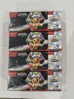 Sams Club Pokemon Prismatic Evolutions Surprise Boxes & Booster Bundles Lot Of 4 - Image 1