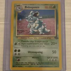Pokemon TCG Nidoqueen Jungle 7/64 Holo Rare Unlimited French 90HP Card - Image 1