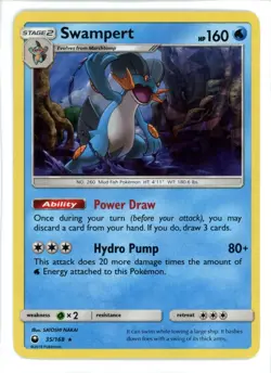 Swampert Cracked Ice Holo 35/168 Celestial Storm Pokemon Card - Image 1