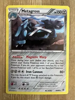 Pokemon TCG - Metagross - 49/98 - Ancient Origins - Cracked Ice Holo - Rare - NM - Image 1