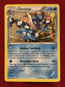 Greninja #40/122 -Cracked Ice Holo - BREAKpoint - Pokemon Card - NM - Image 1