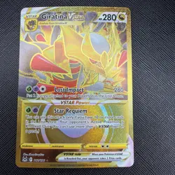 Pokemon Giratina VSTAR 212/196 Lost Origins Secret Rare Card Near Mint Condition - Image 1
