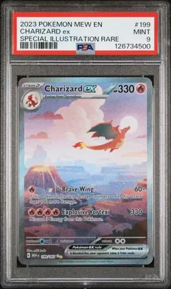 🔥 Pokemon TCG Charizard EX Scarlet & Violet 151 Card 199/165 PSA 9 🔥 - Image 1