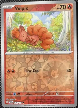 Vulpix 026/167 Sv06: Twilight Masquerade Reverse Holo - Pokemon Card - Image 1