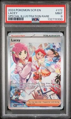 Lacey #172 PSA 9 • 2024 SCR EN SIR - 2024 Pokemon Sv07: Stellar Crown 172/142 - Image 1