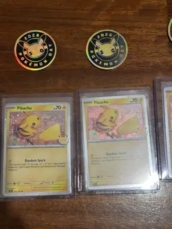 X5 Pokemon TCG Pikachu 051/162 Pokemon Day 2026 (with X5 Coin) - Image 2
