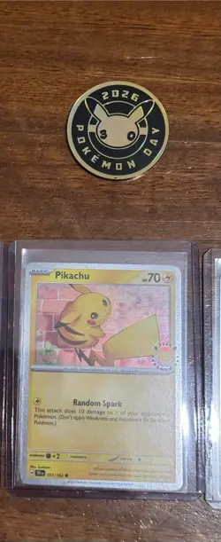 X5 Pokemon TCG Pikachu 051/162 Pokemon Day 2026 (with X5 Coin) - Image 3