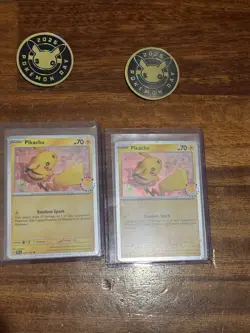 X5 Pokemon TCG Pikachu 051/162 Pokemon Day 2026 (with X5 Coin) - Image 5
