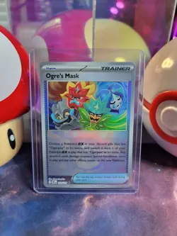 Ogre's Mask 118/131 Pokemon TCG S&V Prismatic Evolutions Pokeball Uncommon Holo - Image 1