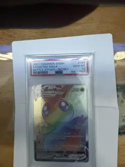 2021 Pokemon Battle Styles #165 Full Art Victini VMAX Secret PSA 10 - Image 1