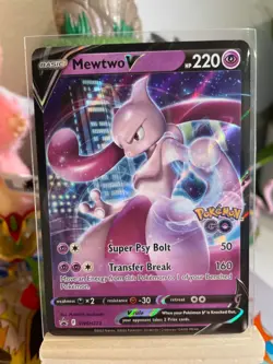 Mewtwo V (SWSH223) - Pokemon Go Black Star Promo - Pokemon TCG - NM - Image 1