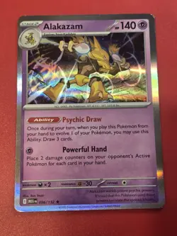 ALAKAZAM - 56/132 Mega Evolution Set NM - Holo Rare - Pokemon TCG Card - Image 1