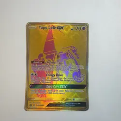 Pokemon Tapu Lele GX Full Art Gold Holo Near Mint Hidden Fates SV94/SV94 - Image 1