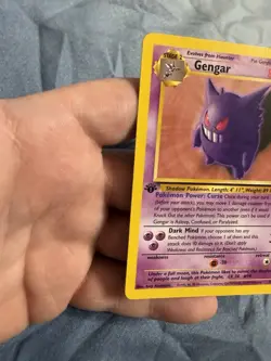 Gengar 20/62 Pokemon Fossil Regular 1st Edition - Image 3