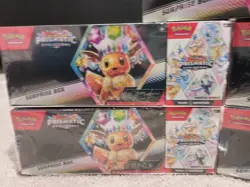 Pokemon Prismatic Evolutions Surprise Box + Booster Bundle Sams Club Sealed x4 - Image 3