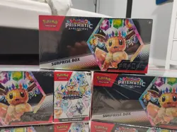 Pokemon Prismatic Evolutions Surprise Box + Booster Bundle Sams Club Sealed x4 - Image 4