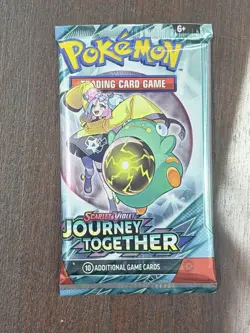 Pokemon TCG JOURNEY TOGETHER ERROR/MISPRINT BOOSTER PACK - Image 1