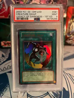 2003 Yu-Gi-Oh! - Creature Swap - LOD 1st Edition Ultra Rare - PSA 9 - Image 1