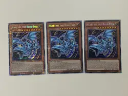 Yugioh Heart of the Blue-Eyes x 3 - 1st Edition Starlight Rare NM - Free Holo B - Image 1