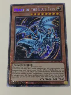 Yugioh Heart of the Blue-Eyes x 3 - 1st Edition Starlight Rare NM - Free Holo B - Image 3