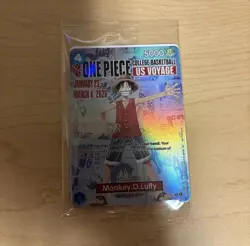 🔥🏀One Piece Monkey.D.Luffy US College Basketball Promo Card *SEALED*🔥🏀 - Image 1