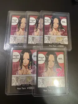 DON!! Card Boa Hancock Double Pack Set Vol. 4 Foil lot of 5 - Image 1