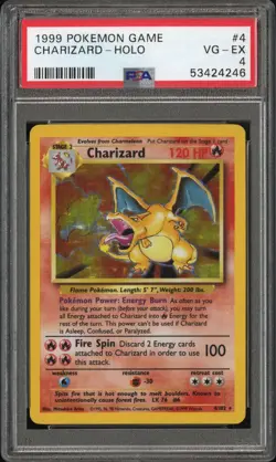 1999 Pokemon Charizard PSA 4 - Holo - Foil - Card - Image 1