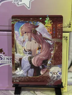 GODDESS STORY SENPAI HAVEN 6 NX-008 YAE MIKO GENSHIN IMPACT ANIME WAIFU CARD - Image 1