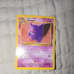 Pokemon TCG Gengar Fossil Regular Rare 80 HP Card #20/62 1999 English - Image 1