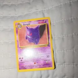 Pokemon TCG Gengar Fossil Regular Rare 80 HP Card #20/62 1999 English - Image 3