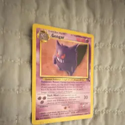 Pokemon TCG Gengar Fossil Regular Rare 80 HP Card #20/62 1999 English - Image 4
