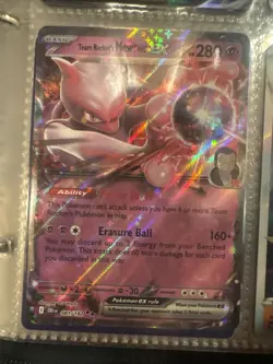Pokemon TCG Team Rockets Mewtwo EX Double Rare Card 081/182 Destined Rivals P4 - Image 1