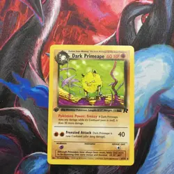 Dark Primeape 43/82 Team Rocket 1st First Edition Pokemon Card - Image 1