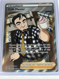 Cafe Master TG25/TG30 Full Art Brilliant Stars Pokemon Card - Image 1