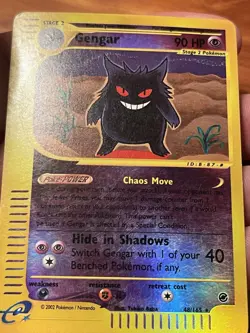 Pokemon Gengar Expedition Base Set 048/165 Reverse Holo Rare 90 HP Card 2002 - Image 4