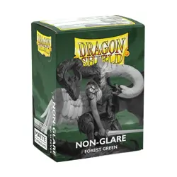 Dragon Shield Sleeves: Standard Matte Non-Glare - Forest Green 100CT - Image 1
