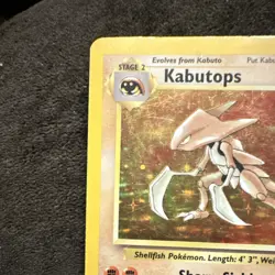 Pokemon TCG Kabutops Fossil 9/62 Holo Rare 1999 DMG - Image 3