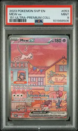 2023 POKEMON SVP EN-SV BLACKSTAR PROMO #053 MEW EX 151ULTRA-PREMIUM COLL-PSA 9 - Image 1