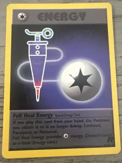 Pokemon Team Rocket 1st Edition Regular Finish Full Heal Energy LP-NM OC712 - Image 1